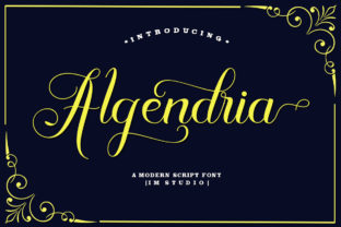 Algendria: A Script Font for Editorial Elegance and Dynamic Design