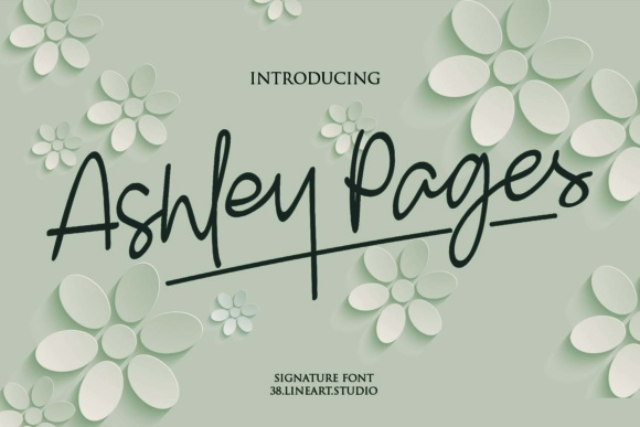 Ashley Pages: A Script Font for Handmade Creativity