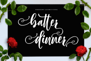 Batter Dinner Script: A Feminine Script Font for Handmade Creators