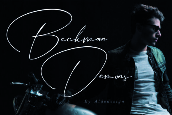 Beckman Demons: A Script Handwritten Font for Editorial Design and Branding