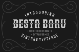 Besta Baru: A Bold Blackletter Font for Vintage Branding