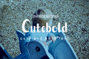 Cutebold: A Modern Handwritten Font for Editorial Design and Branding