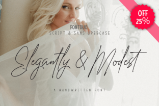 Elegantly Modest Duo: A Script Handwritten Font for Crafters and Designers