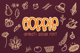 Gobbie: A Thanksgiving-Themed Font for Handmade Crafters and Designers