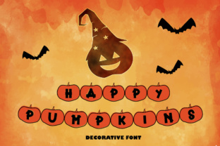 Happy Pumpkins: A Decorative Font for Creative Branding