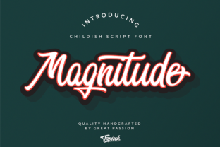 Magnitude Script for Editorial Design and Creative Projects