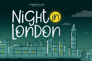 Night in London: A Playful Script Font for Campaign Creativity