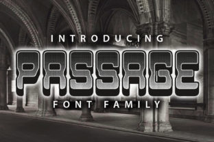Passage: A 3D Retro-Style Font for Creative Crafters and Printables