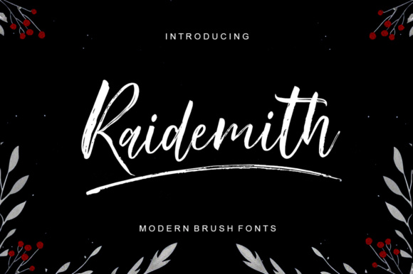 Raidemith: A Script Handwritten Font for Editorial Design and Branding