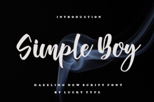 Simple Boy: A Script Font That Adds Charm to Every Craft Project