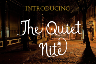 The Quiet Nite: A Script Font for Elegant Editorial Design