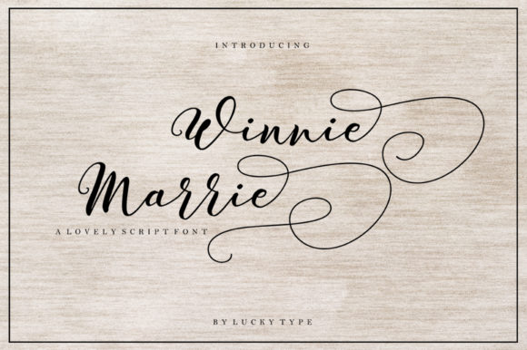 Winnie Marrie: A Script Font for Handmade Creativity