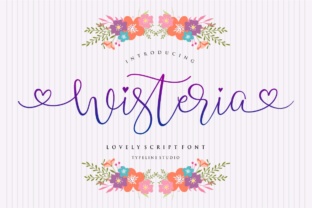 Wisteria Script for Creative Web Design and Branding